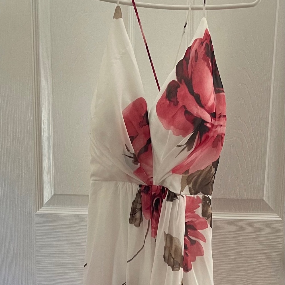 White floral dress